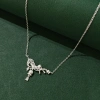 APOTIE Light Lily of the Valley hollowed-out flower diamond pendant s925 necklace collarbone chain, fresh and gentle, available for wholesale details Picture